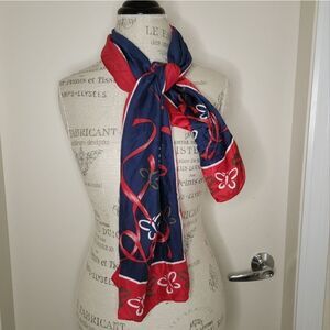 Vintage Silk Butterfly Scarf